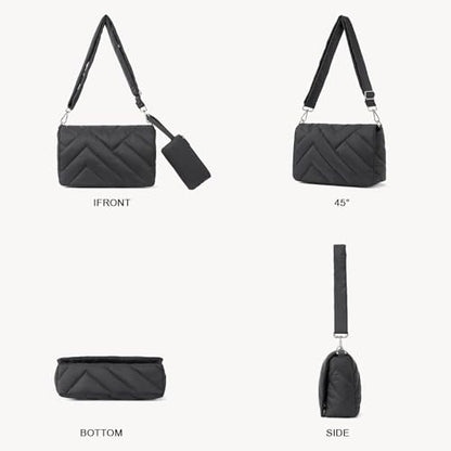 Crossbody Bags for Women Puffer Bag Designer Purse Lightweight Shoulder Handbags