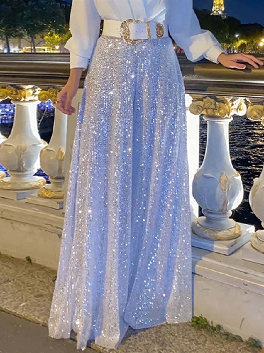 Sequin Jumpsuit (With Tops and Belt)